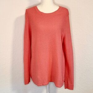 Talbots, Crew Neck Knit Sweater, 100% Cotton, Size: L